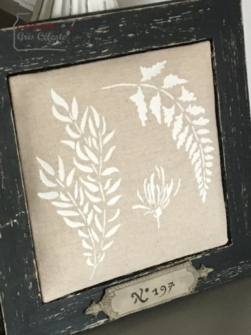 Pochoir Feuilles Séchées