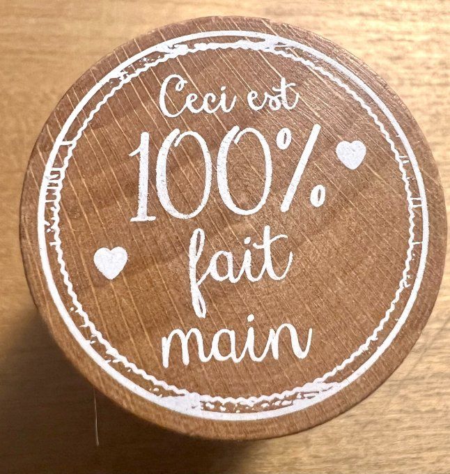 Tampon Ceci est 100 % fait main