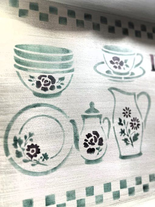 Pochoir Vaisselle Digoin