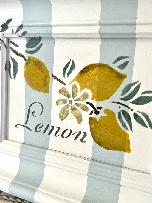 Pochoir Citrons et Olives