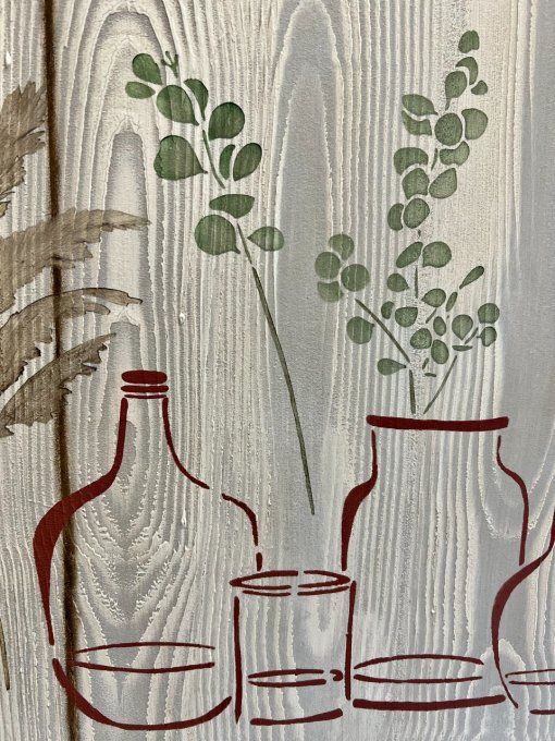 Pochoir Camaëlle Eucalyptus & Pampa