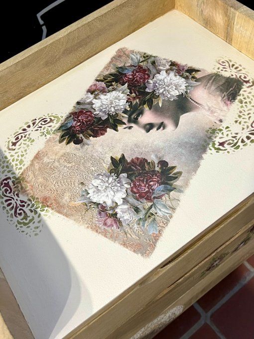 Papier de Riz Fleurs de Pivoine R1367