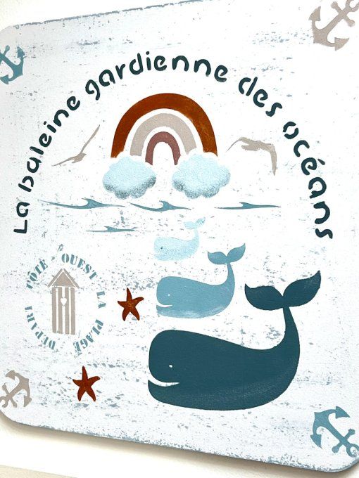 Pochoir Trio de Baleines