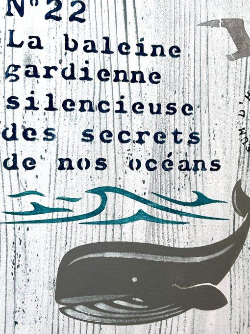 Pochoir Duo de Baleines