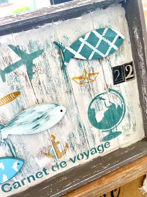 Pochoir Voyage - Collection Atelier Gris Céleste
