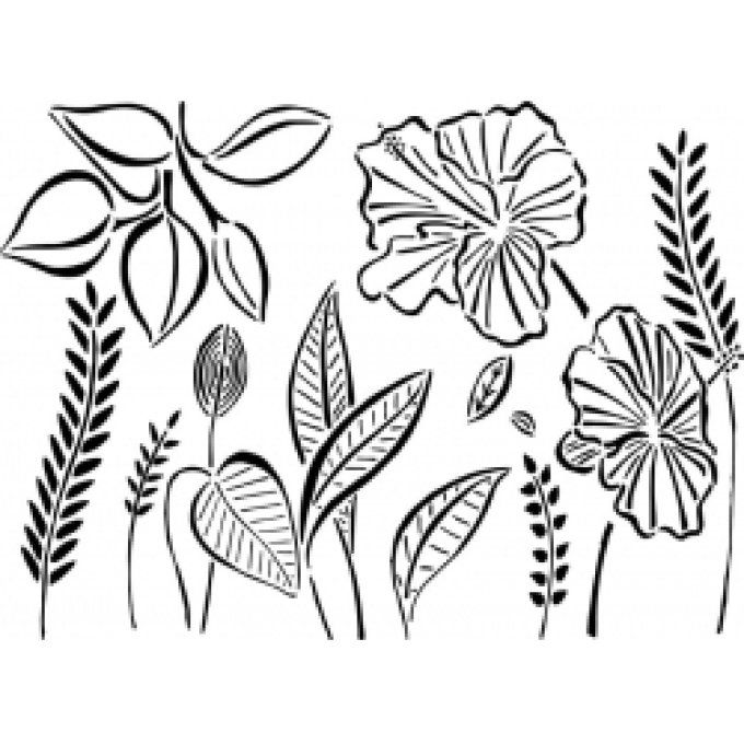 Pochoir Camaëlle Inspiration florale