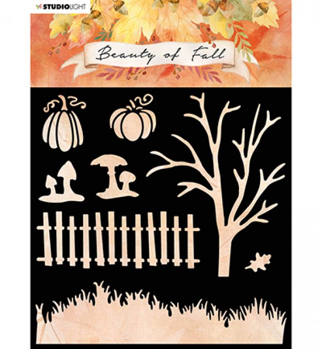 Pochoir Jardin d'Automne