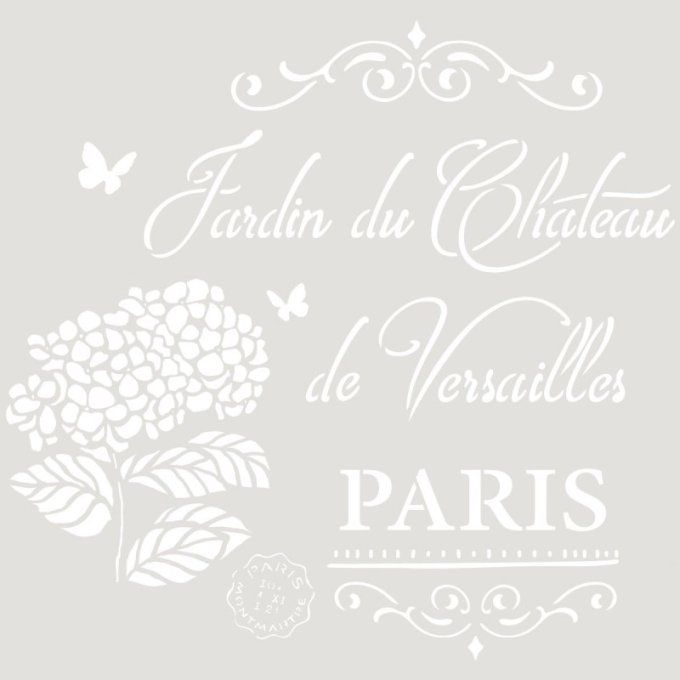 Pochoir Jardin du Château de Versailles