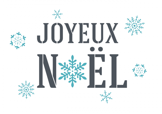 Pochoir Camaëlle Joyeux Noël