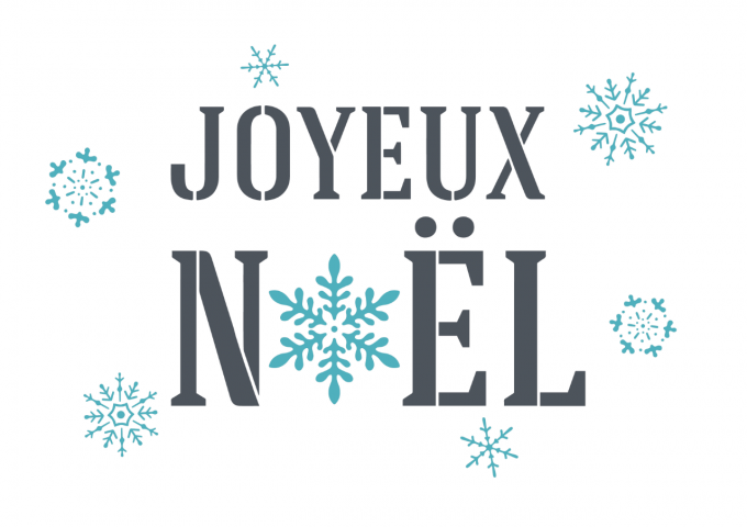 Pochoir Joyeux Noël