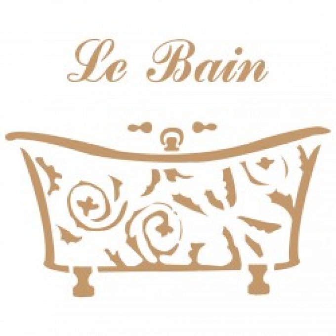 Pochoir Le bain