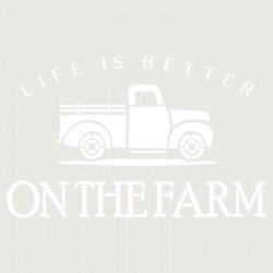Pochoir Life is Better on the Farm