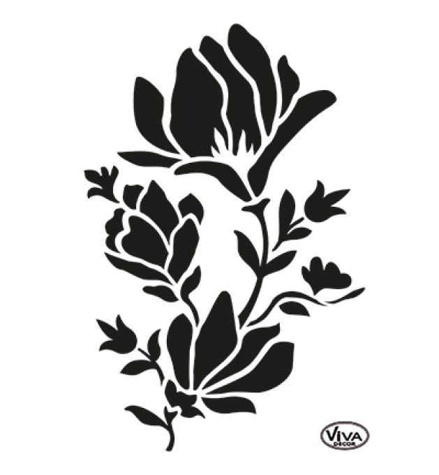 Pochoir Magnolia