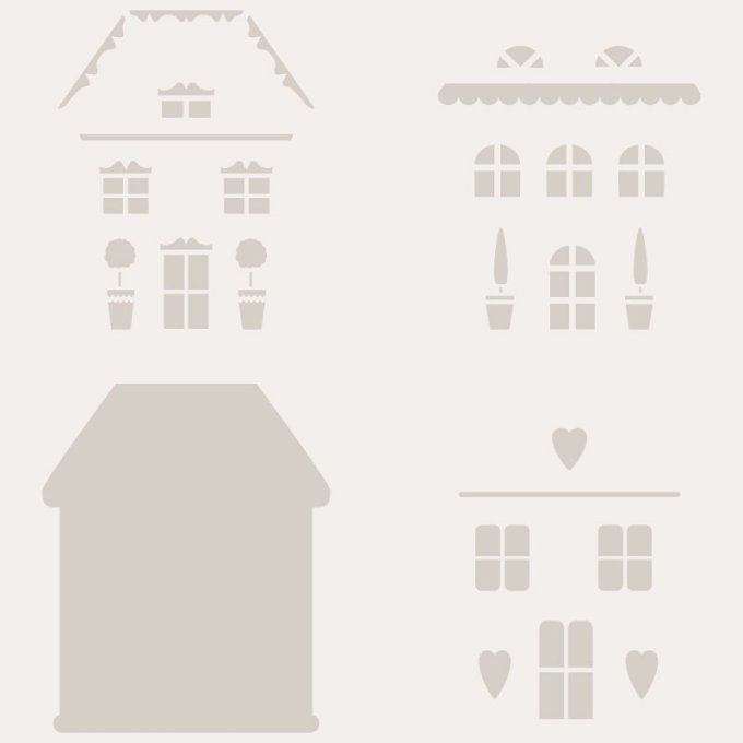Pochoir Maison