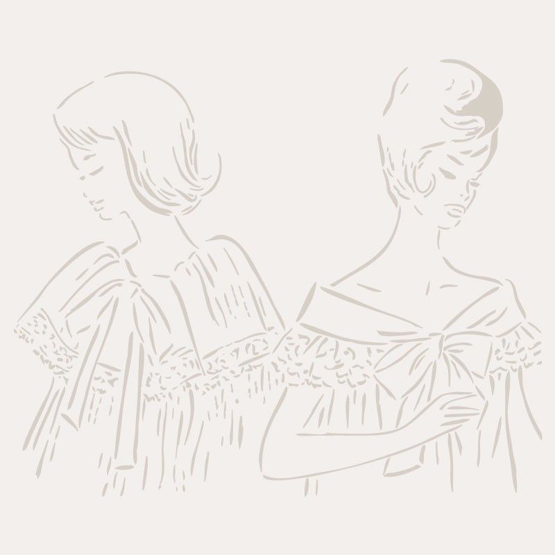 Pochoir Mannequins Haute Couture
