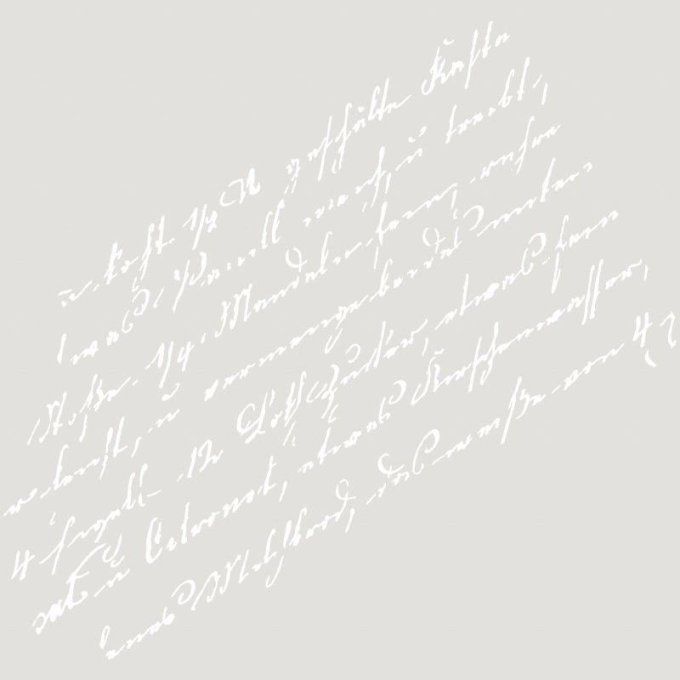 Pochoir Manuscrit Oblique