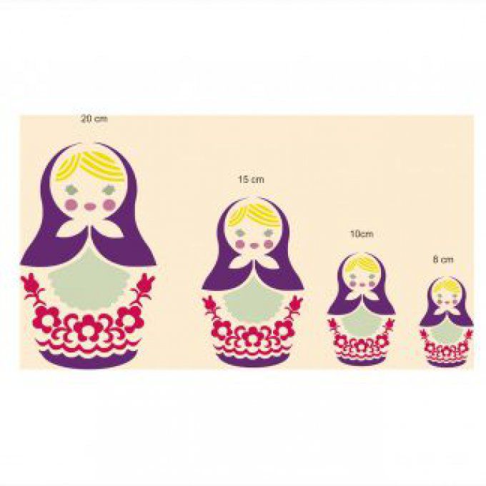 Pochoir Matriochkas