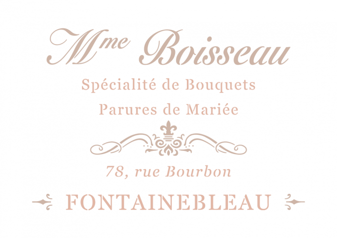 Pochoir Camaëlle Mme Boisseau