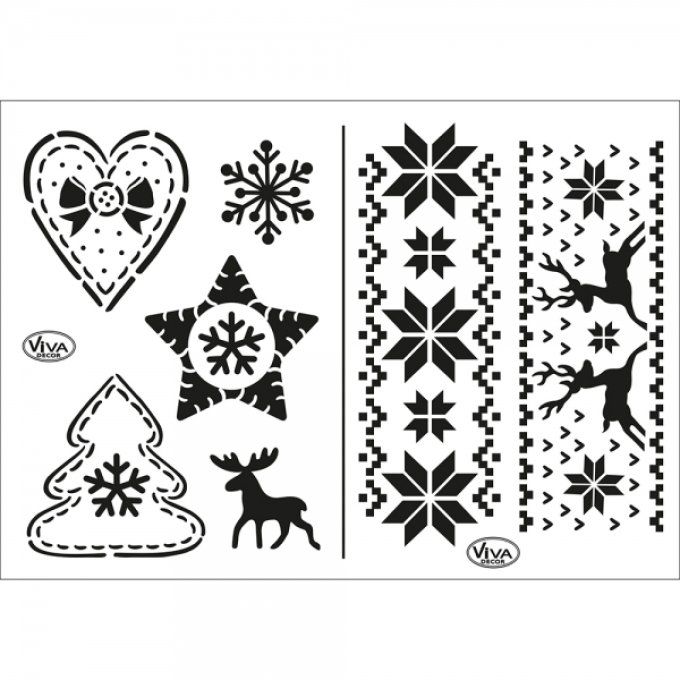 Pochoir Motifs Norvégiens