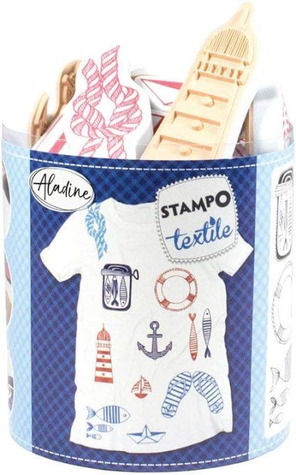Stampo Textile Décor Navy