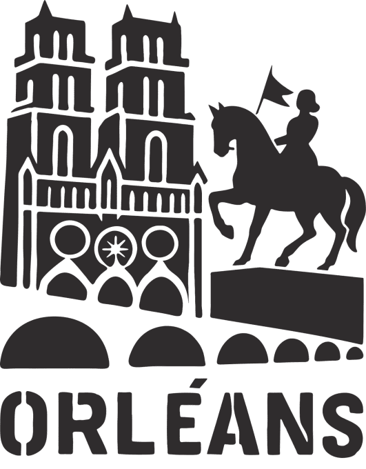 Pochoir Orléans Jeanne d'Arc