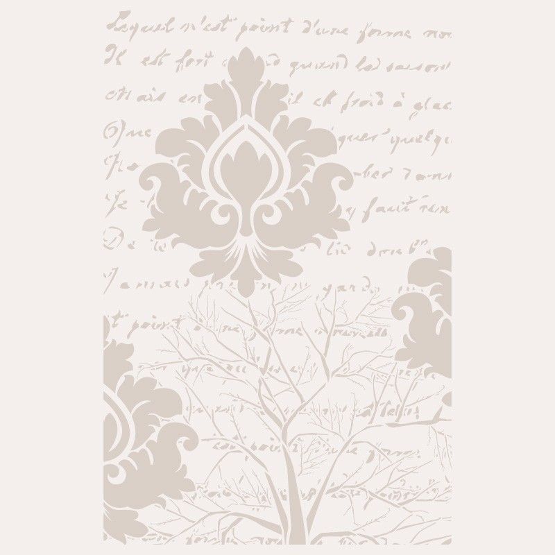 Pochoir Ornements et texte ancien