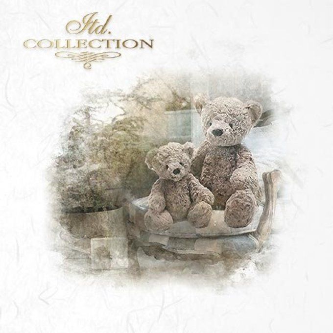 Papier de Riz Ours en peluche x 6 RSM024