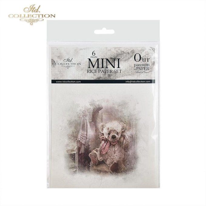 Papier de Riz Ours en peluche x 6 RSM024