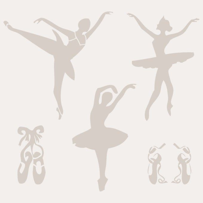 Pochoir Petits rats de l'Opéra