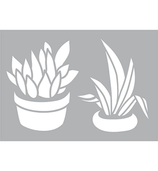 Pochoir Plantes grasses