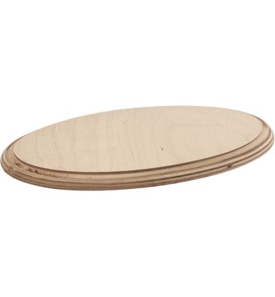 Plaque ovale en bois
