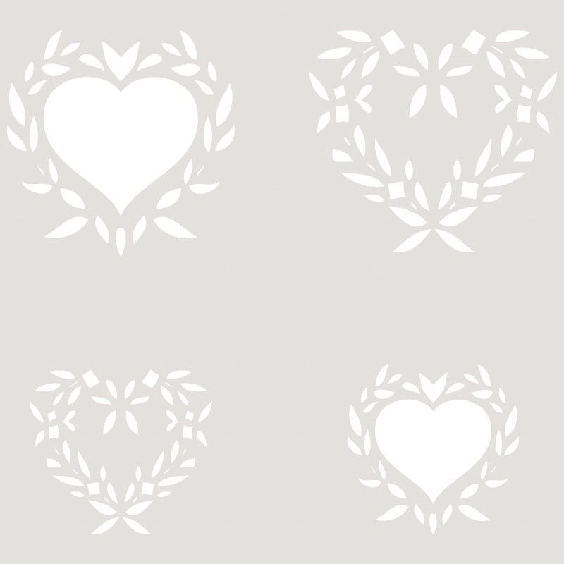 Pochoir 4 COEURS Shabby