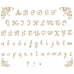 Pochoir Abécédaire n°002