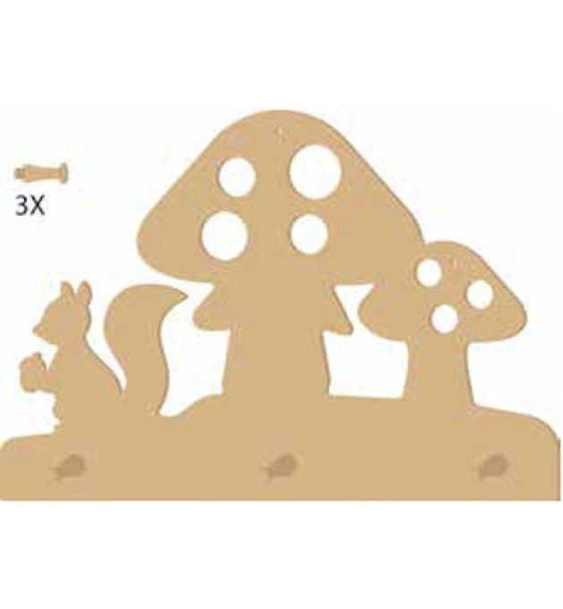 Patère Champignons
