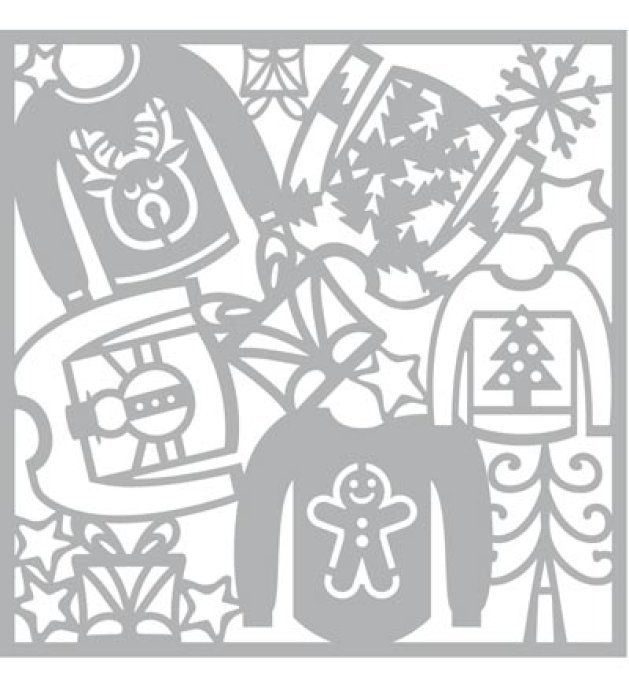 Pochoir Mask Pulls de Noël