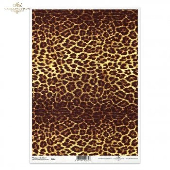 Papier de Riz Peau de Léopard R0084