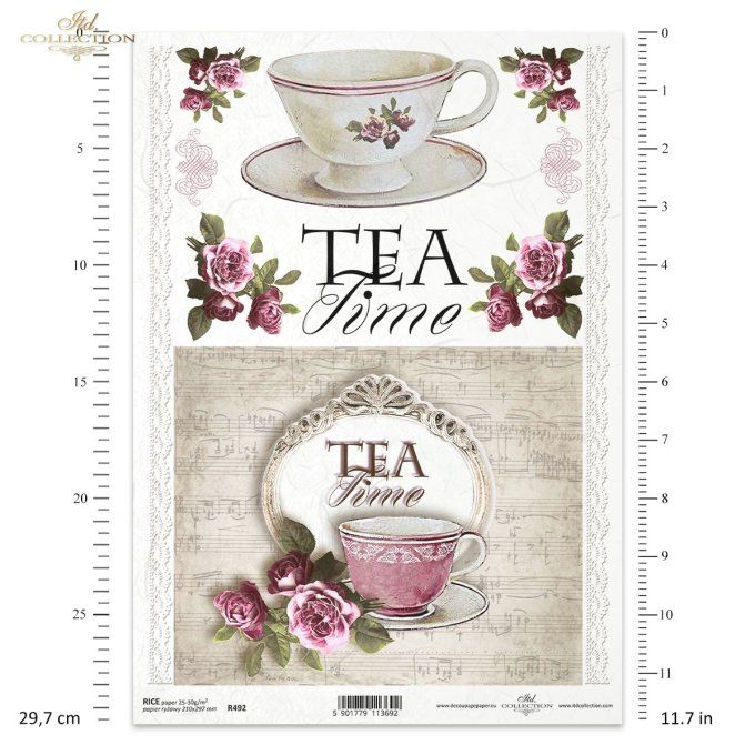 Papier de Riz Salon de thé R0492