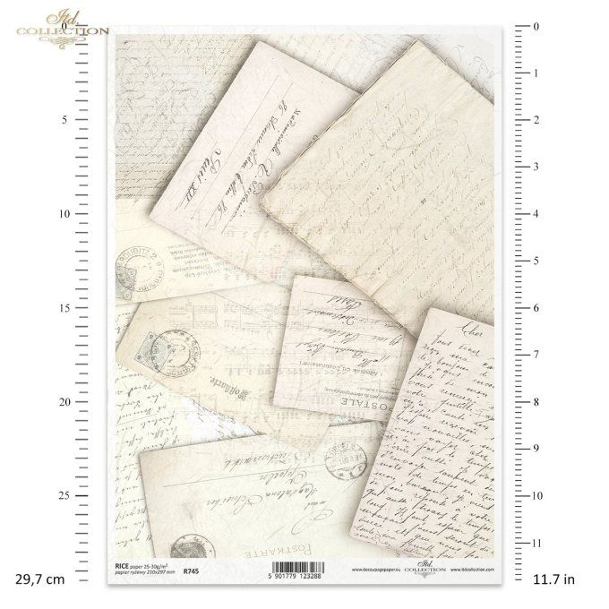 Papier de Riz Ecritures manuscrites R0745