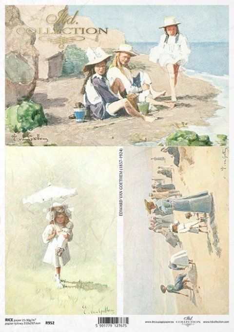 Papier de Riz Tenues de plage R0952