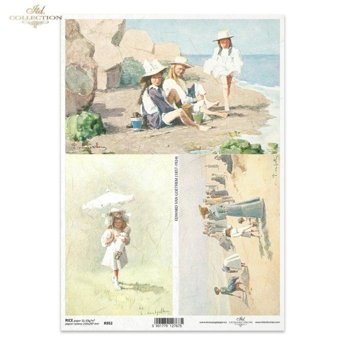 Papier de Riz Tenues de plage R0952