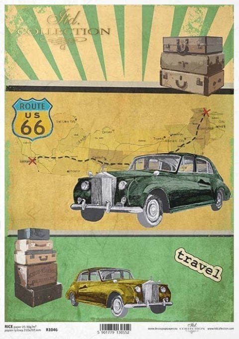 Papier de Riz Route 66 R1046