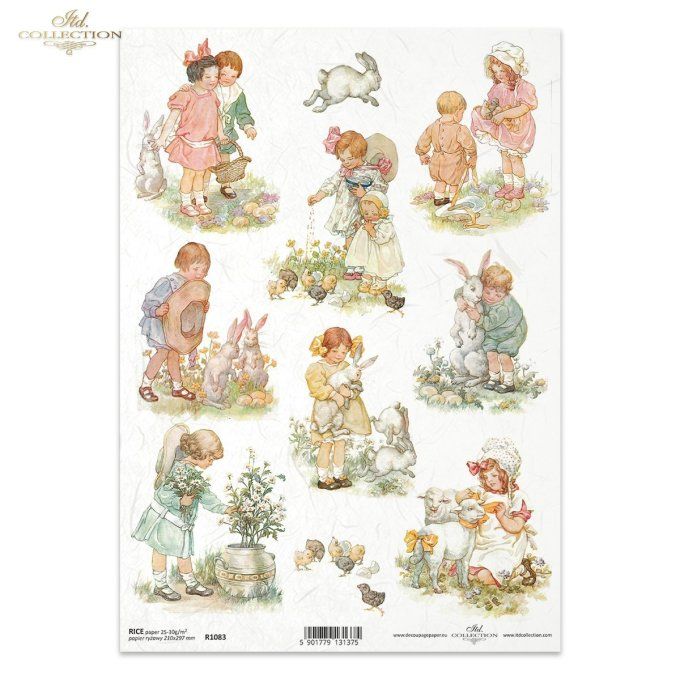 Papier de Riz Mignonneries de Pâques R1083