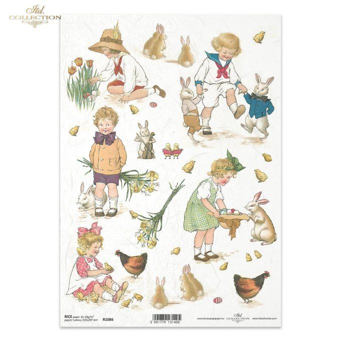 Papier de Riz Printemps à la ferme R1086