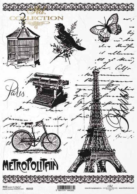 Papier de Riz Paris Métropolitain R1512
