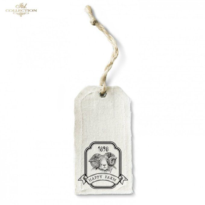 Papier de Riz Ornements de la Ferme R1551