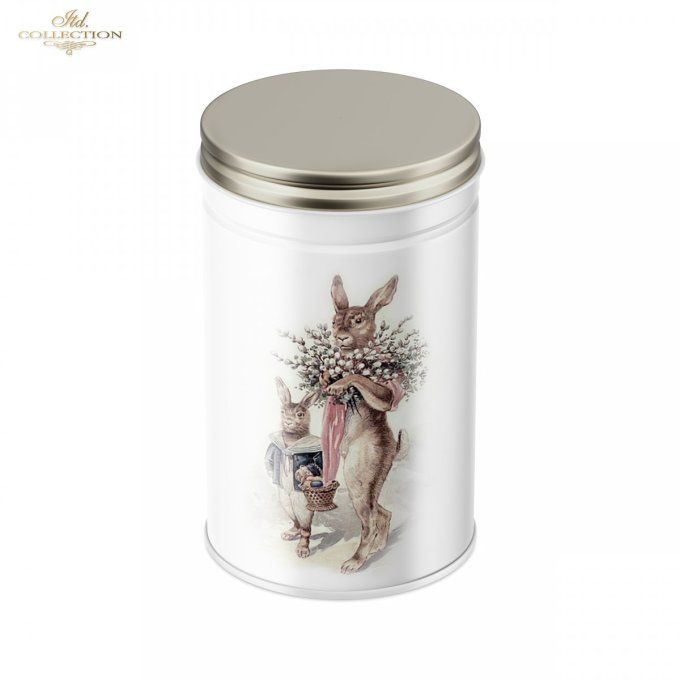 Papier de Riz Lapins Cottage R1578