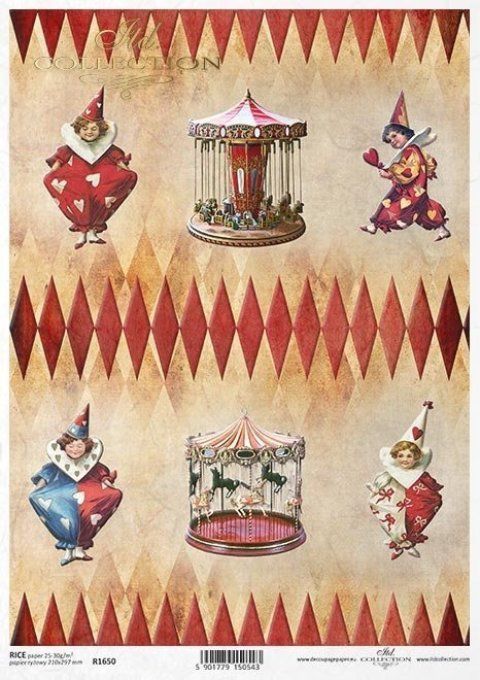 Papier de Riz Cirque et Carrousel R 1650