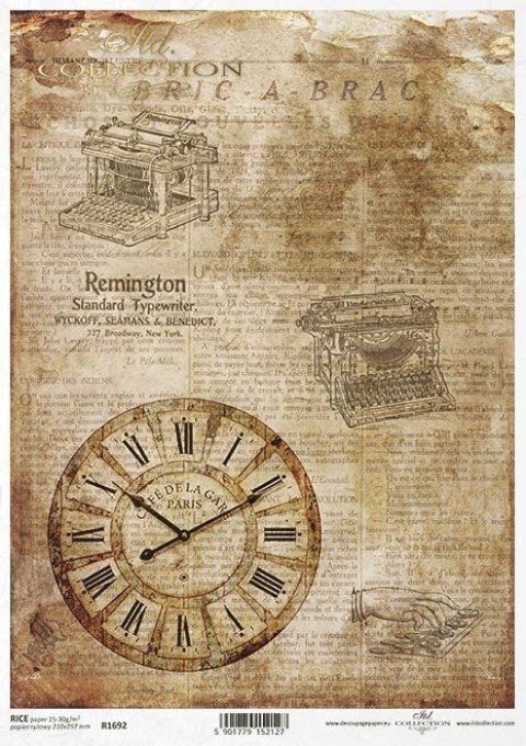 Papier de Riz Bric à Brac R1692