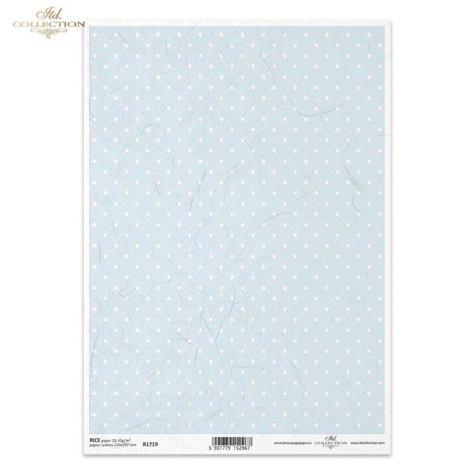 Papier de Riz Petits pois Fond Ciel R1719