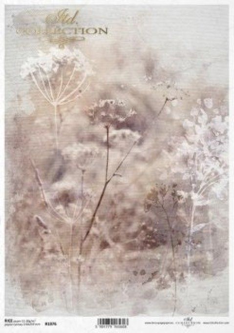 Papier de Riz Aquarelle A l'aube de l'automne R1876